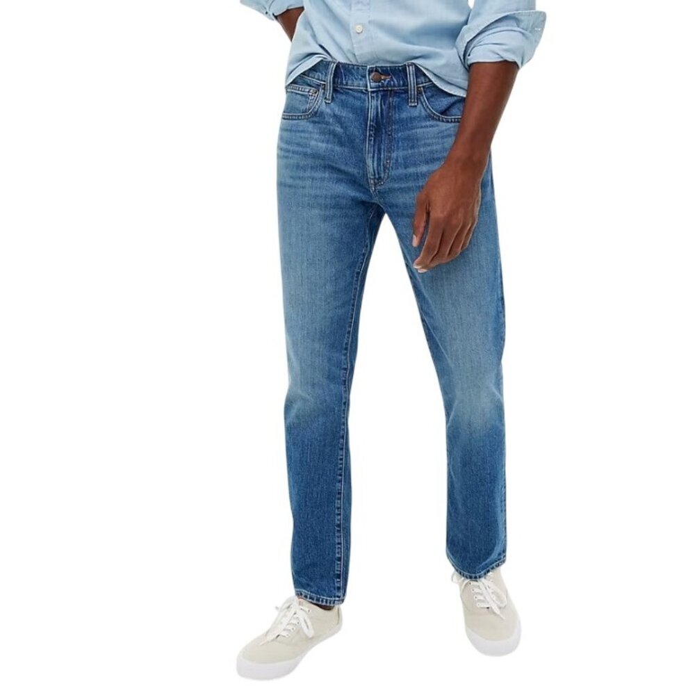J. Crew Factory Straight Fit Jeans Blue Sz 36x30  Vintage Flex  BN770